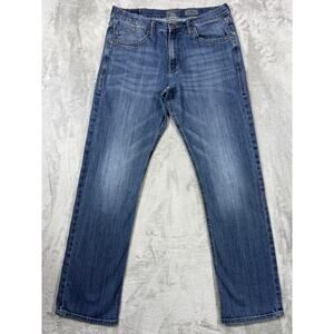 Rock & Republic Straight Leg Jeans 34x34 Medium Wash Denim